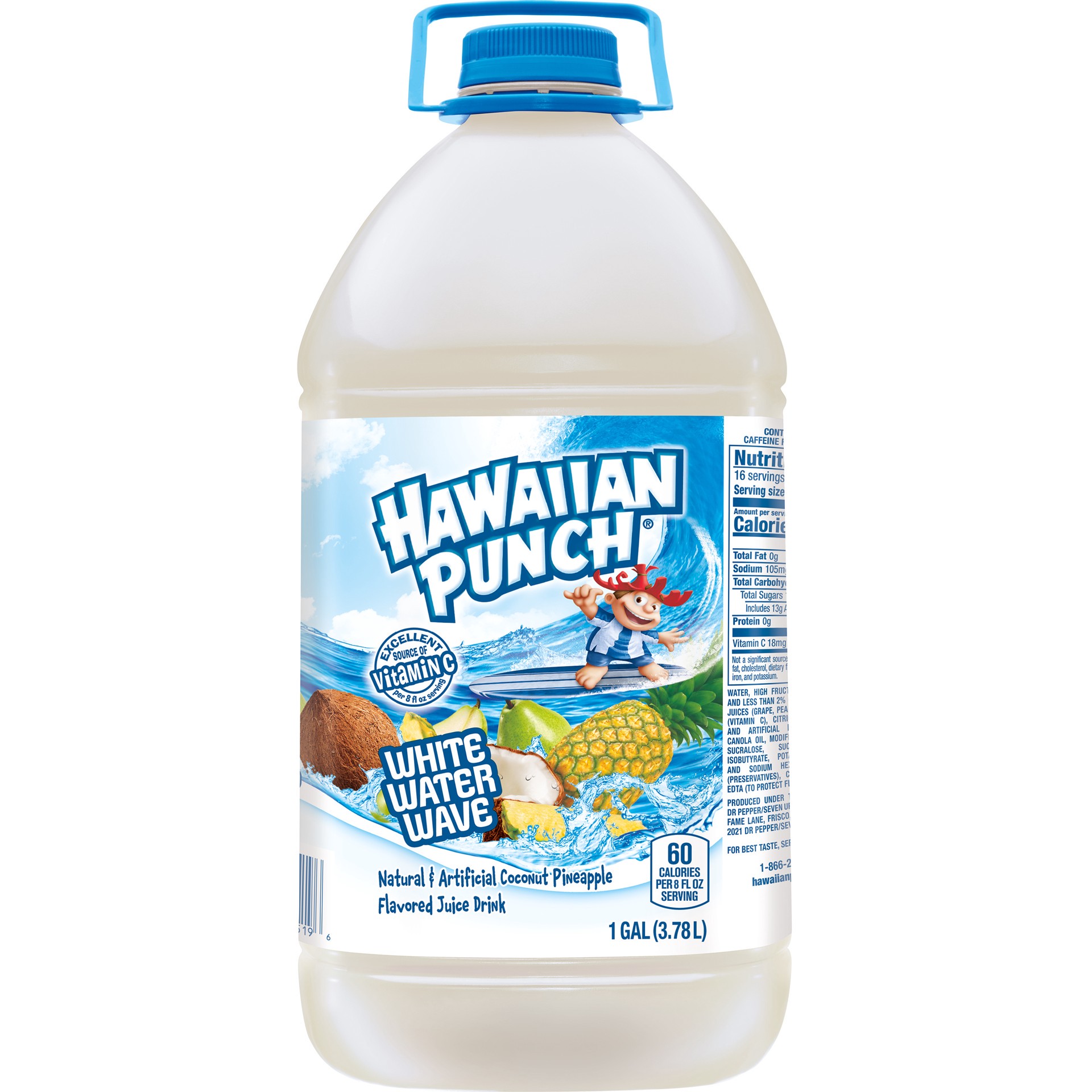 slide 6 of 7, Hawaiian Punch Whitewater Wave, 1 gal bottle, 1 gal