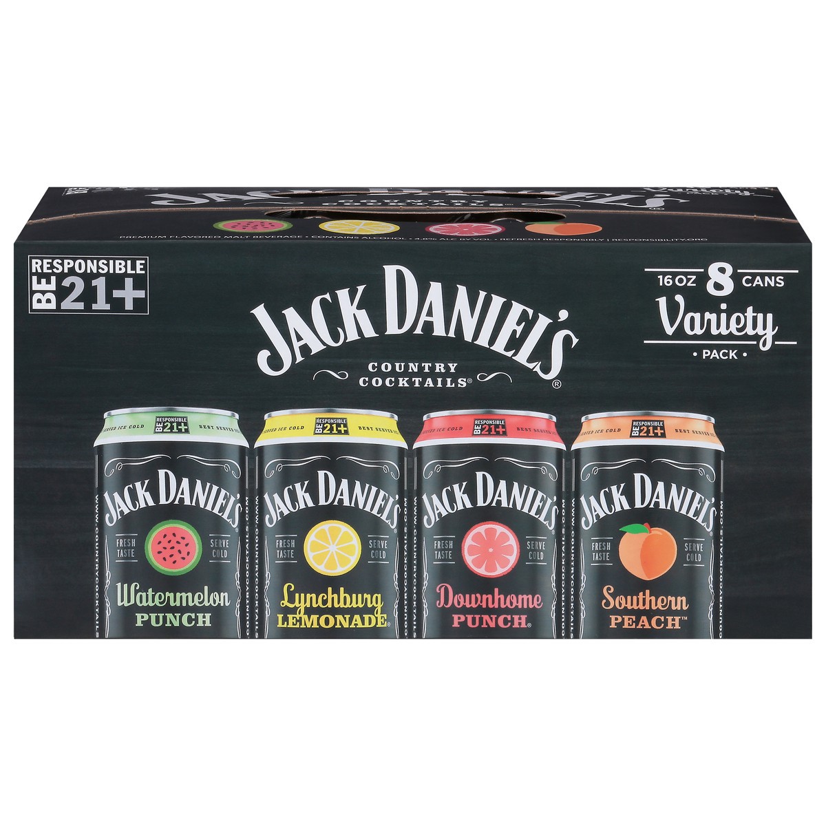 slide 1 of 8, Jack Daniel's Variety Pack Country Cocktails 8 - 16 oz Cans, 16 oz