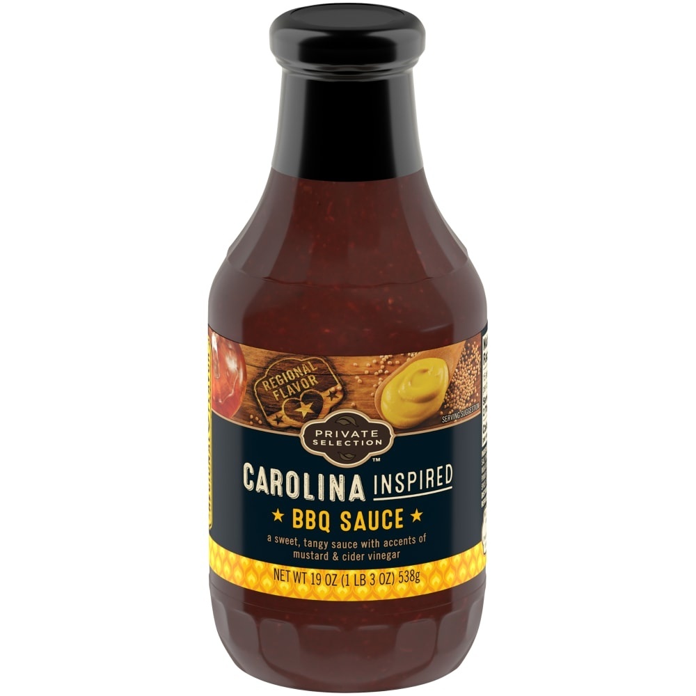 slide 1 of 1, Private Selection Carolina BBQ Sauce, 19 oz