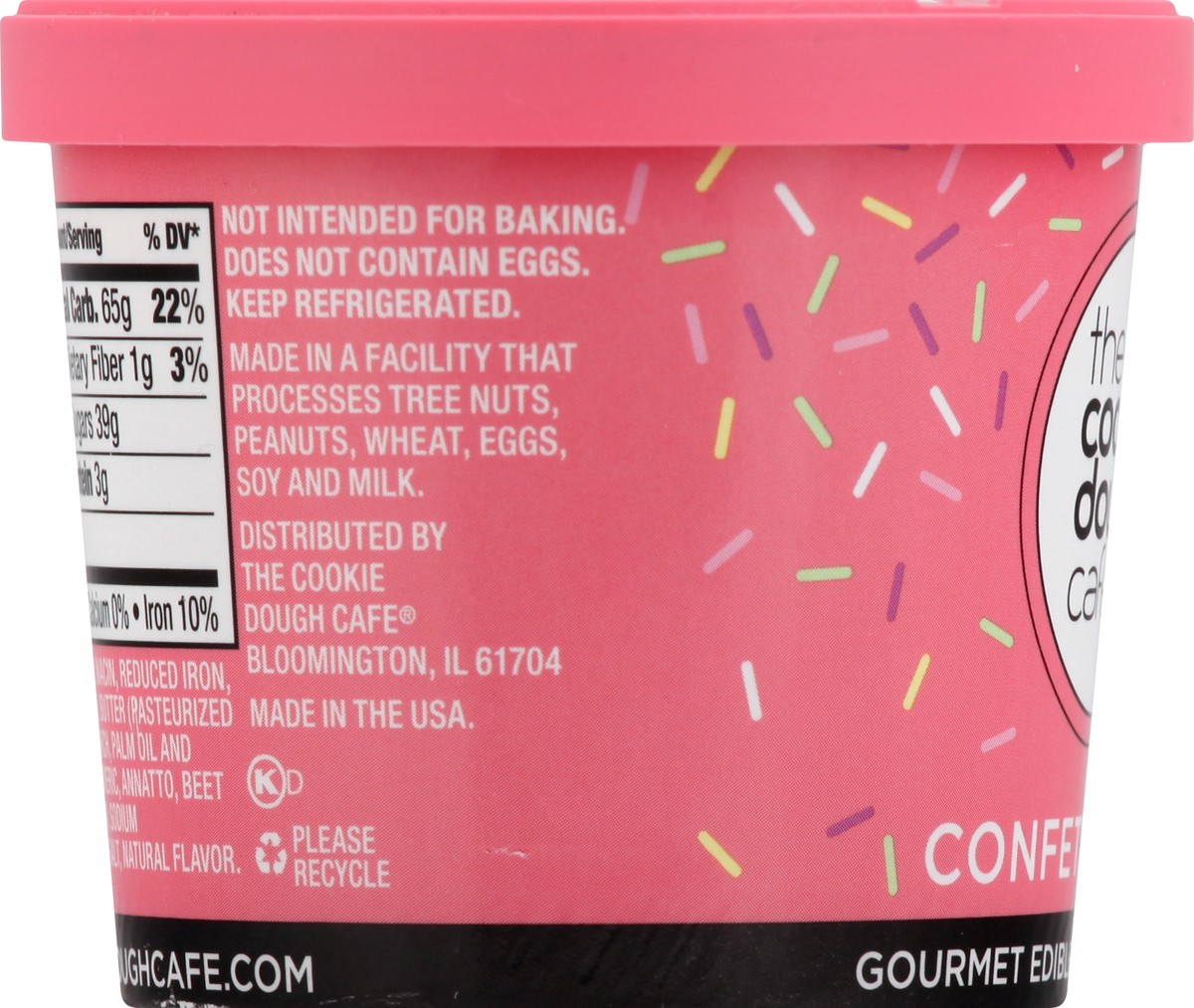 slide 8 of 13, The Cookie Dough Cafe Cookie Dough Cafe Confetti Cake Cookie Dough, 3.5 oz