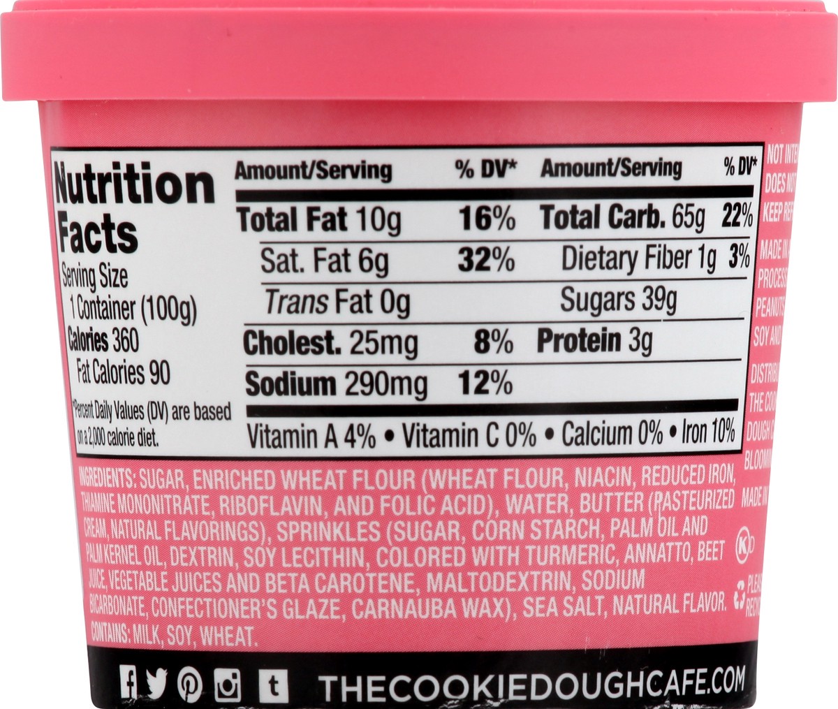 slide 9 of 13, The Cookie Dough Cafe Cookie Dough Cafe Confetti Cake Cookie Dough, 3.5 oz