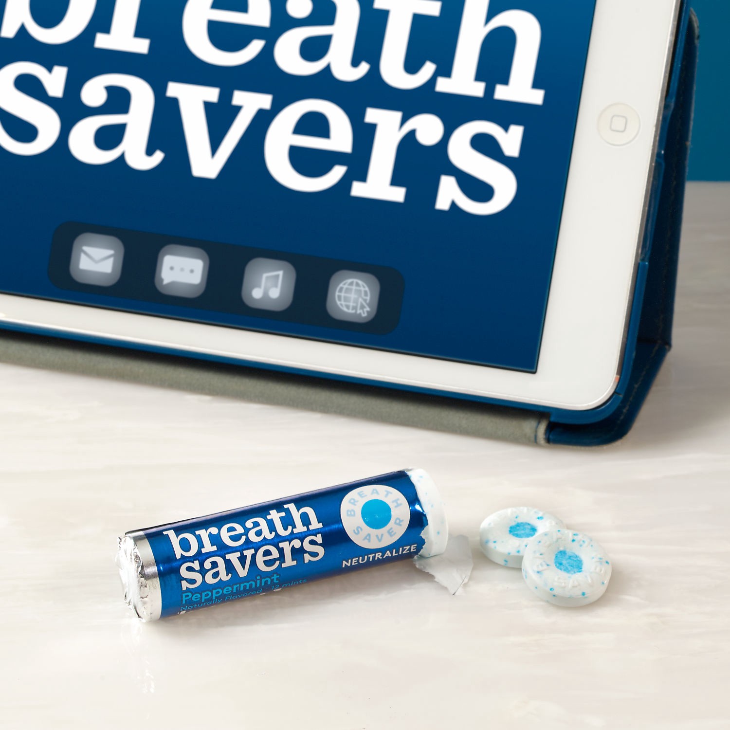 slide 4 of 7, Breath Savers Peppermint Flavored Sugar Free Breath Mints Rolls, 0.75 oz (5 Count), 0.75 oz