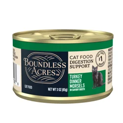 Boundless Acres Healthy Digestions Turkey Wet Cat Food, 3 oz