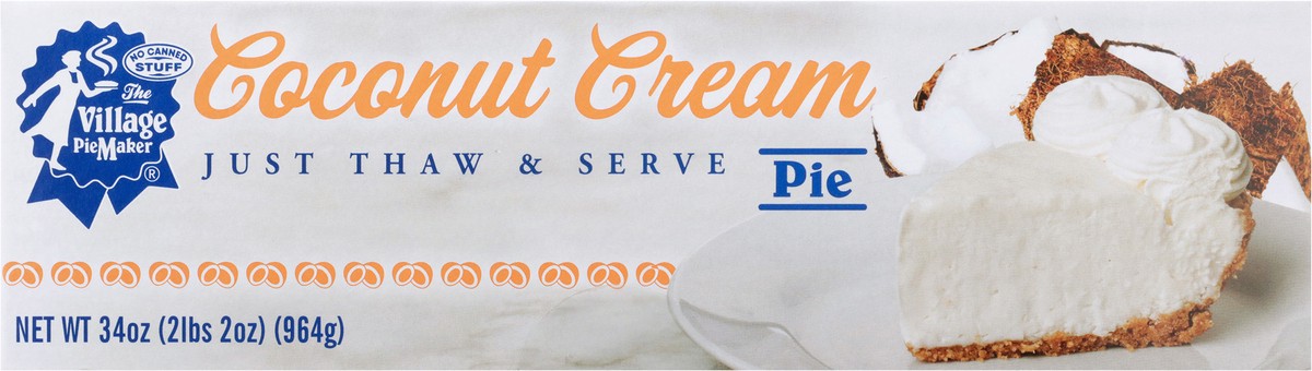 slide 6 of 9, The Village PieMaker Village PieMaker Coconut Cream Pie, 34 oz