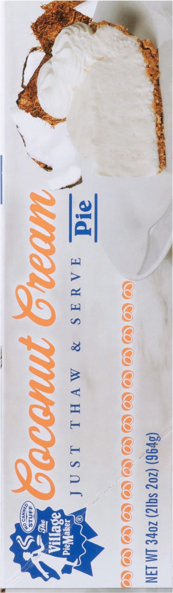 slide 8 of 9, The Village PieMaker Village PieMaker Coconut Cream Pie, 34 oz