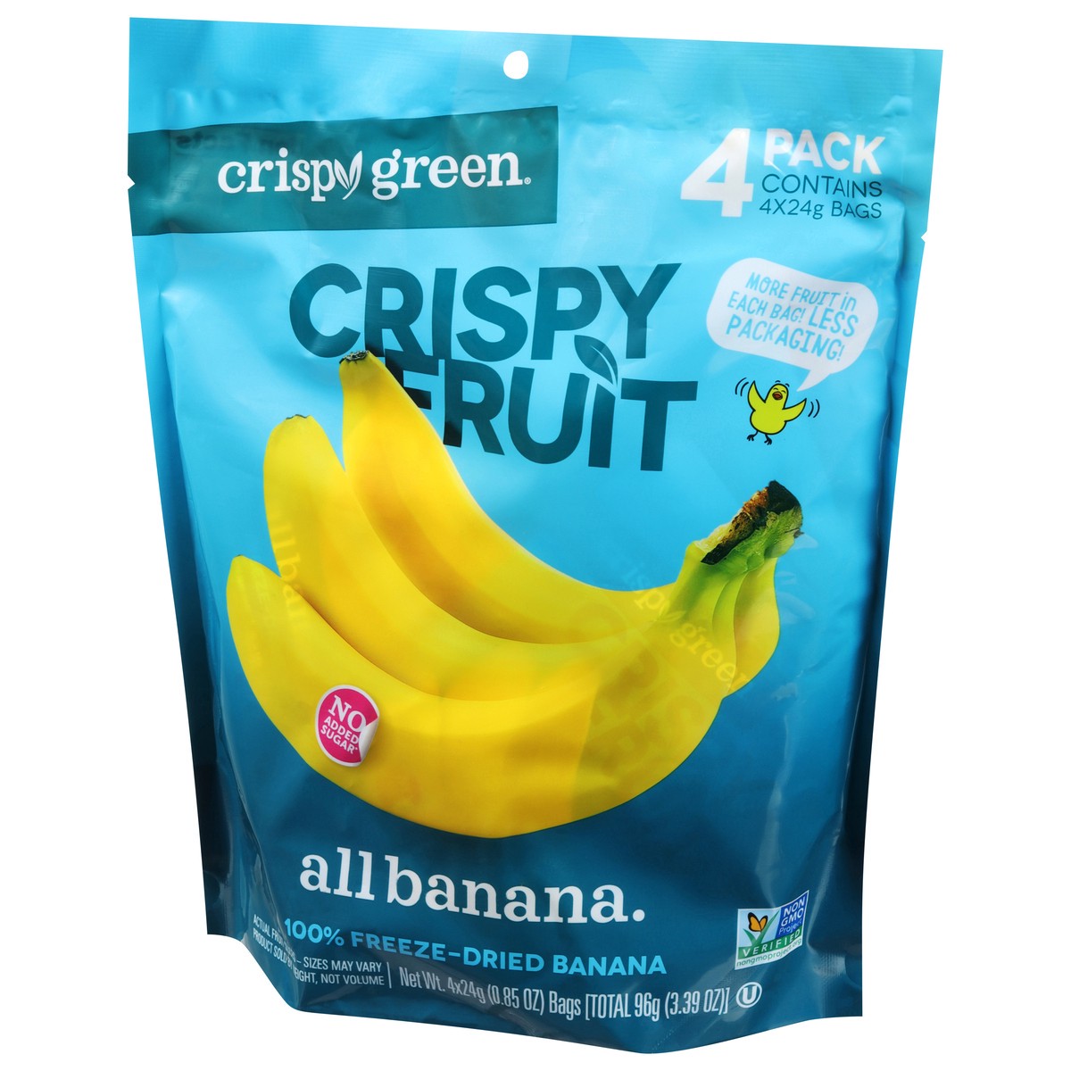 slide 2 of 9, Crispy Green 100% Freeze-dried Banana Slices, 1 ct