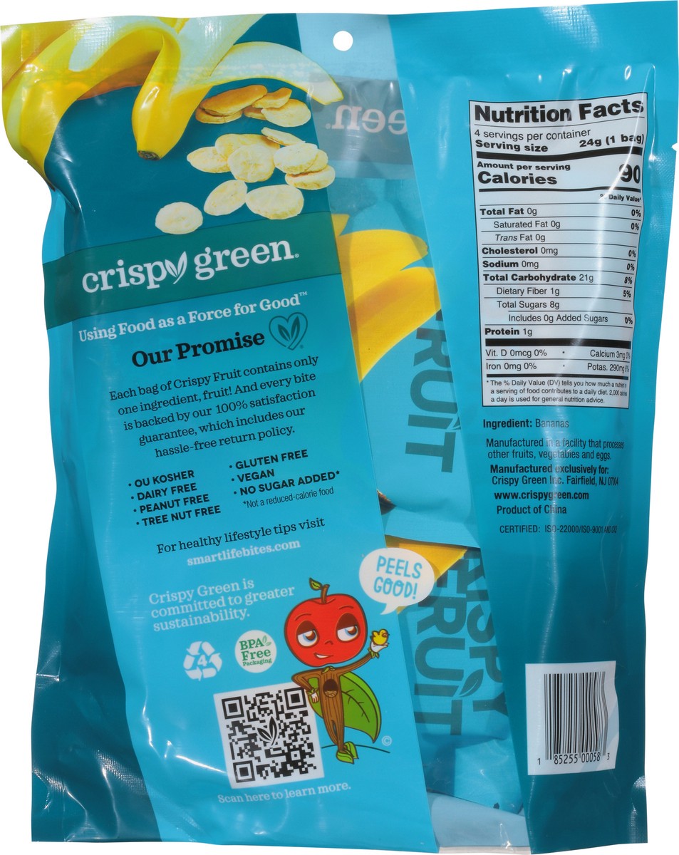 slide 9 of 9, Crispy Green 100% Freeze-dried Banana Slices, 1 ct