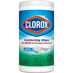 Clorox Fresh Scent Bleach Free Disinfecting Cleaning Wipes - 75 Count