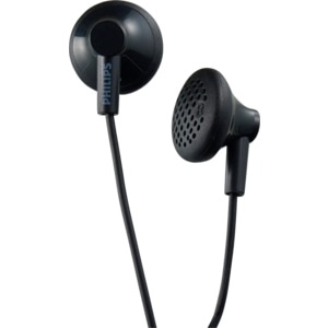 slide 1 of 1, Philips In-Ear Headphones, Black, 1 set