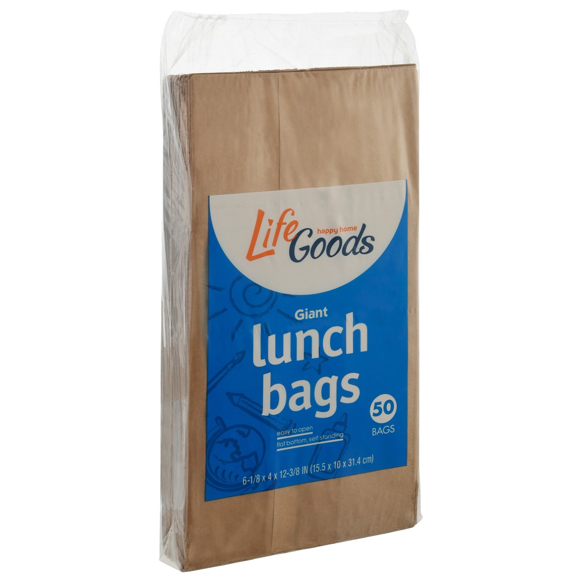 slide 7 of 9, Life Goods Giant Lunch Bags Giant 50 ea, 50 ct