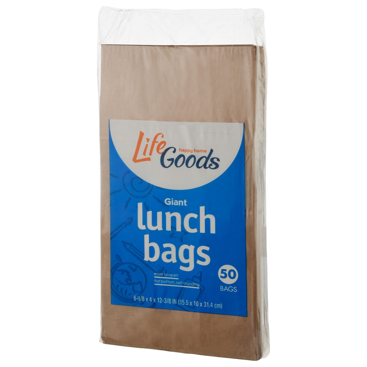 slide 8 of 9, Life Goods Giant Lunch Bags Giant 50 ea, 50 ct