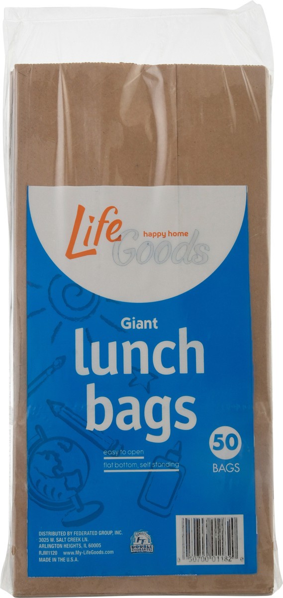 slide 5 of 9, Life Goods Giant Lunch Bags Giant 50 ea, 50 ct