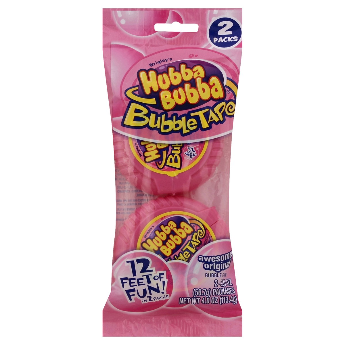 slide 3 of 3, Hubba Bubba Original Bubble Gum Tape, 2 ounce (2 Packs), 4 oz