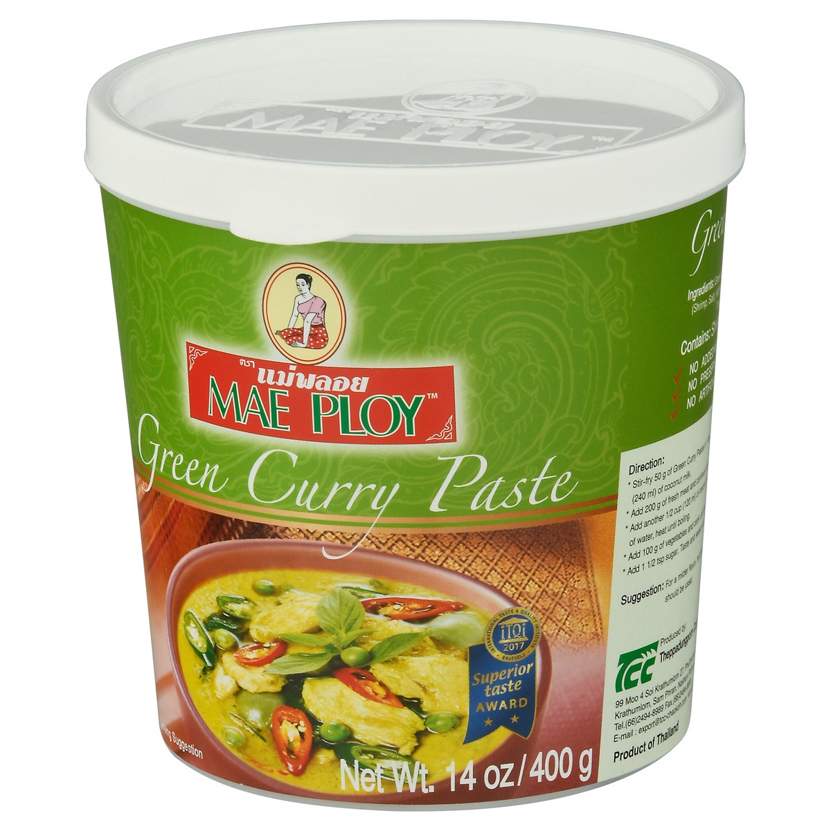 slide 3 of 9, Mae Ploy Green Curry Paste - 14oz, 14 oz