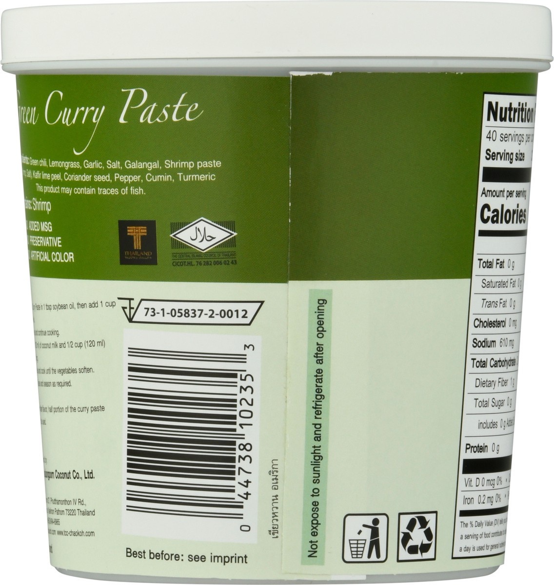 slide 5 of 9, Mae Ploy Green Curry Paste - 14oz, 14 oz