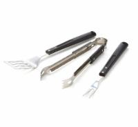 slide 1 of 1, ProFresh 3-Piece BBQ Tool Set - Black, 3 pc