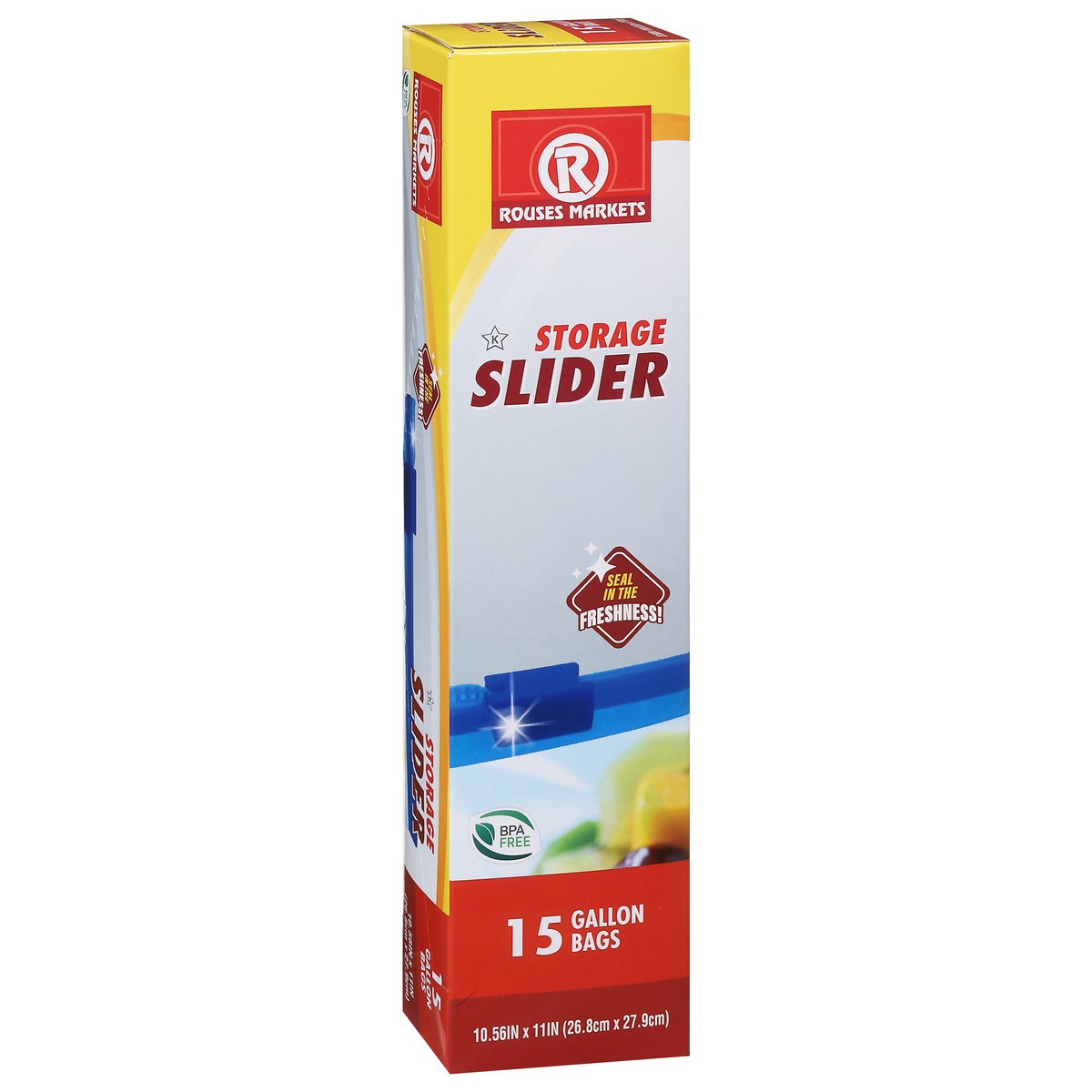 slide 5 of 9, Rouses Markets Storage Slider Bags 15 ea, 15 ct