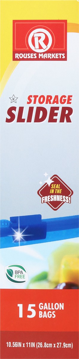 slide 7 of 9, Rouses Markets Storage Slider Bags 15 ea, 15 ct