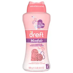 Dreft Blissfuls In-Wash Scent Booster Beads, Baby Fresh Scent, 24 oz