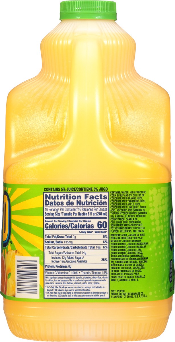 slide 3 of 13, Sunny D Sunnyd Orange Pineapple Juice Drink, 1 Gallon Bottle - 1 gal, 1 gal