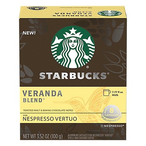 slide 1 of 1, STARBUCKS by Nespresso Vertuo Line Veranda Blend - 8 ct, 8 ct