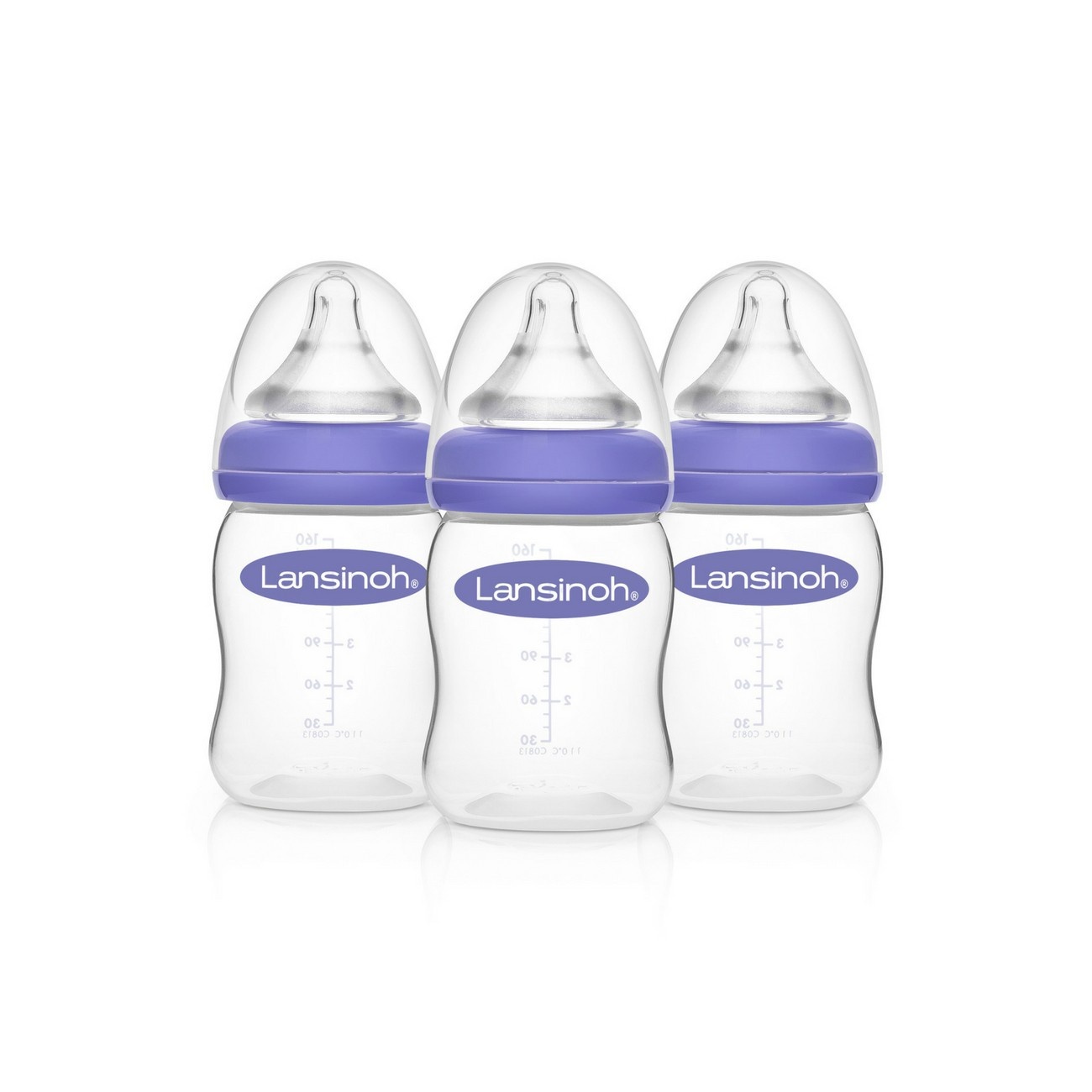 slide 1 of 1, Lansinoh Laboratories, Inc. Lansinoh Breastmilk Feeding Bottles With Natural Wave Nipples 5Oz Bottles, 3 ct