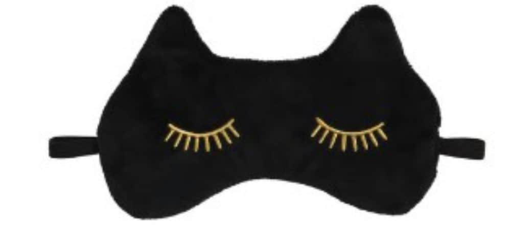 slide 1 of 1, Cala Nap Queen Black Cat Sleep Mask, 1 ct