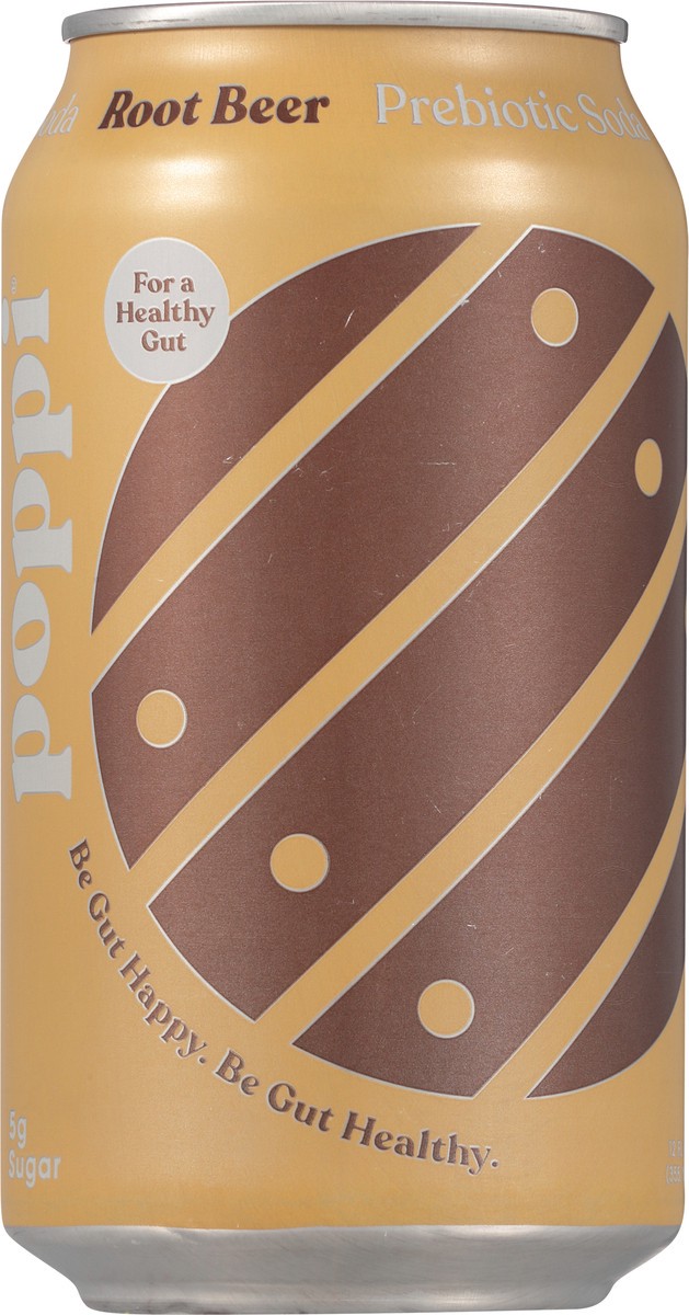 slide 5 of 9, poppi Root Beer Prebiotic Soda, 12oz, 12 fl oz