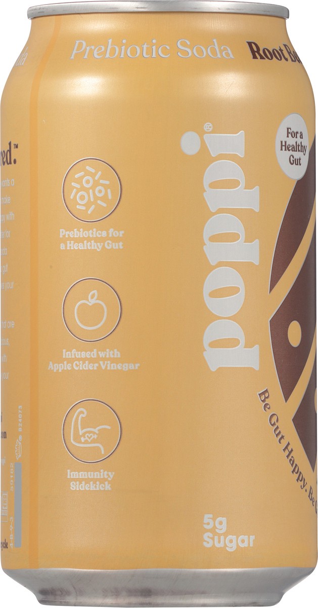 slide 2 of 9, poppi Root Beer Prebiotic Soda, 12oz, 12 fl oz