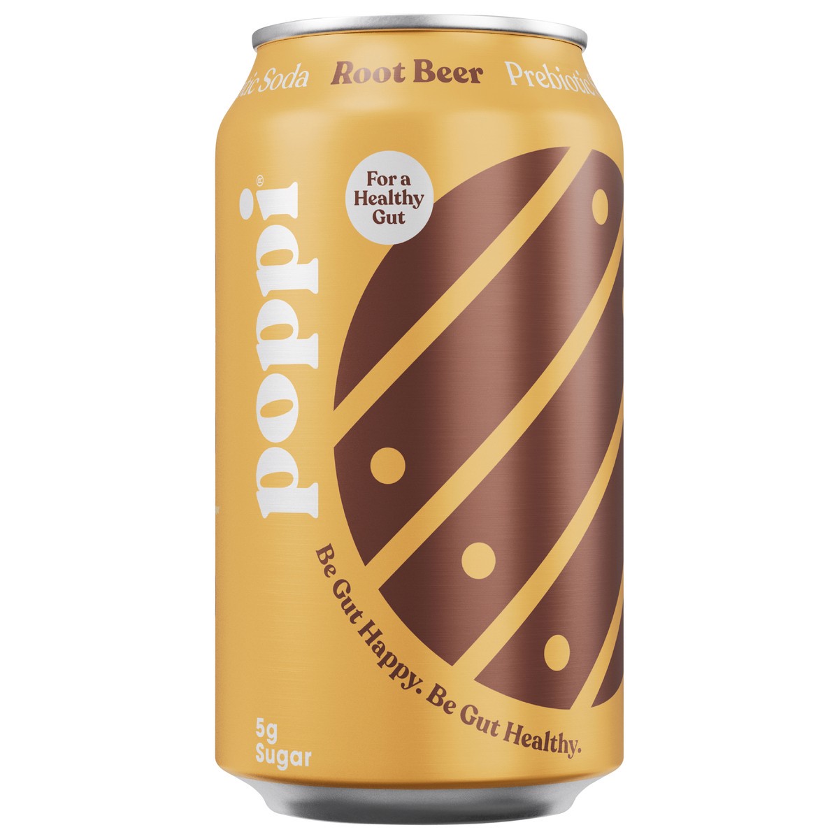 slide 1 of 9, Poppi Prebiotic Soda Root Beer 12 Fl Oz, 12 fl oz