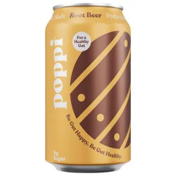 Poppi Prebiotic Soda Root Beer 12 Fl Oz