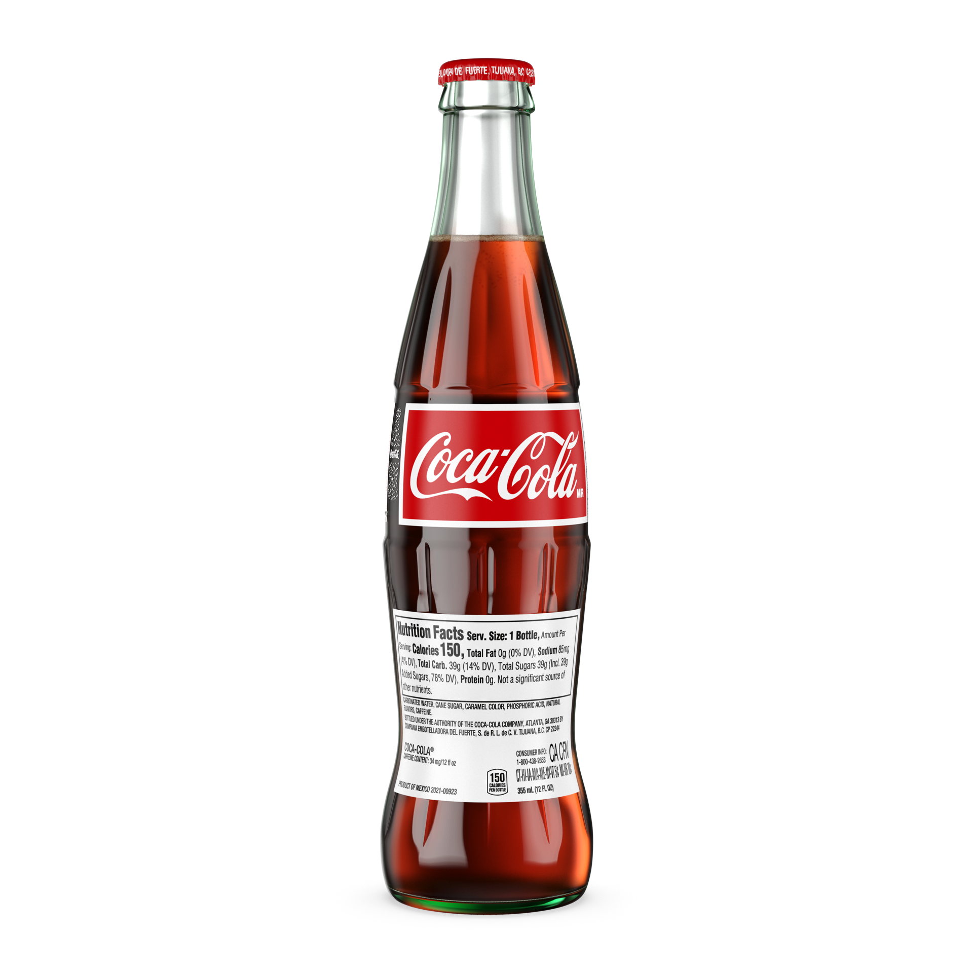 slide 3 of 5, Coca-Cola Mexico Glass Bottle, 355 mL, 12 fl oz