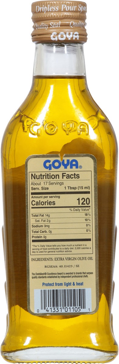 slide 5 of 9, Goya Extra Virgin Olive Oil 8.5 fl oz, 8.5 fl oz