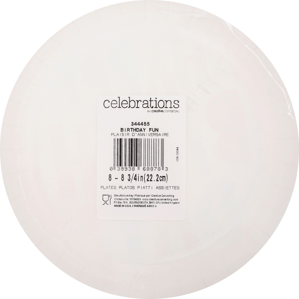 slide 5 of 12, Celebrations Birthday Fun Plates 1 ea, 1 ea