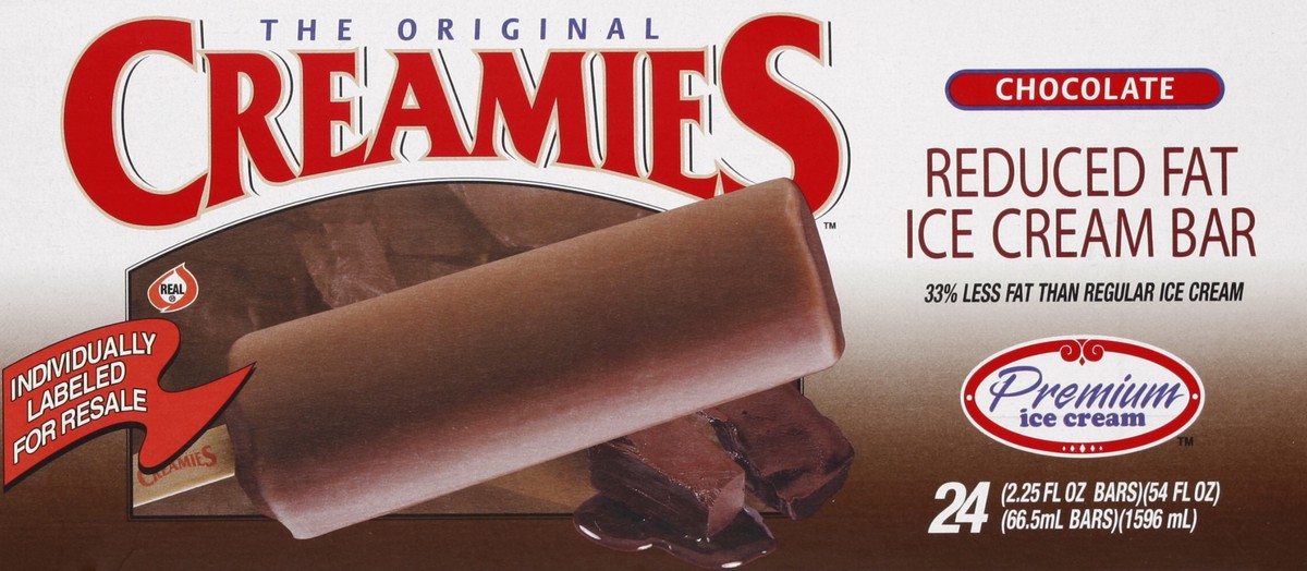 slide 2 of 4, Creamies Chocolate Ice Cream Bar, 24 ct