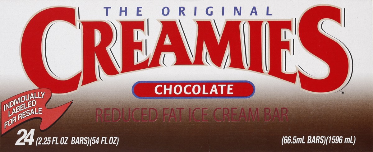 slide 4 of 4, Creamies Chocolate Ice Cream Bar, 24 ct