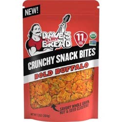 Dave's Killer Bread Bold Buffalo Crunchy Snack Bites, Buffalo Flavored Organic Snacks