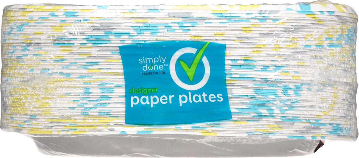 slide 3 of 11, Simply Done 8.5 Inch Designer Paper Plates 85 ea, 85 ct