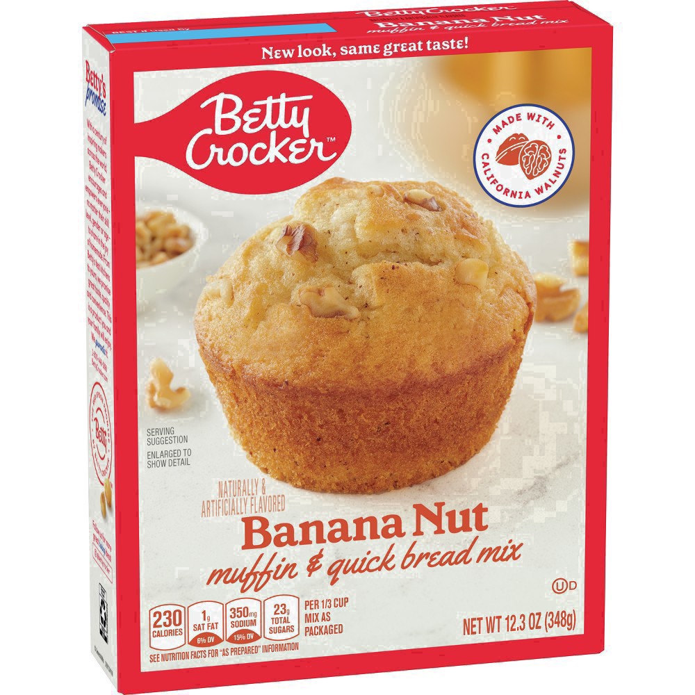slide 12 of 123, Betty Crocker Banana Nut Muffin and Quick Bread Mix, 12.3 oz, 12.3 oz