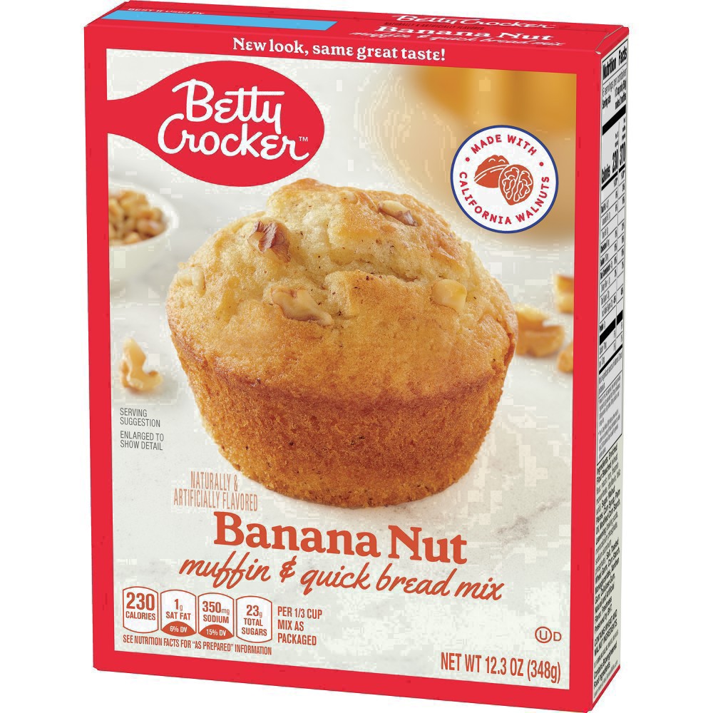 slide 14 of 123, Betty Crocker Banana Nut Muffin and Quick Bread Mix, 12.3 oz, 12.3 oz
