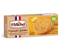 St. Michel Butter Cookies with Sea Salt