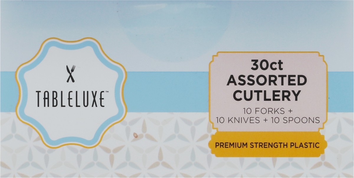slide 2 of 12, Tableluxe Assorted Cutlery 30 ea, 30 ct