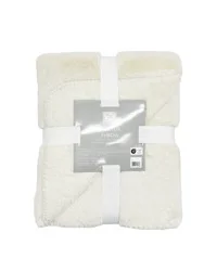 HD Designs® Luxe Reversible Faux Fur Throw - Tan