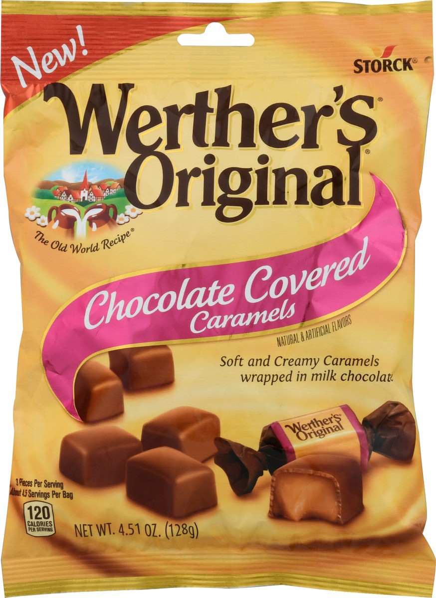 slide 8 of 9, Werther's Original Werther''s Original Soft Chocolate Covered Caramel Candy, 4.51 oz