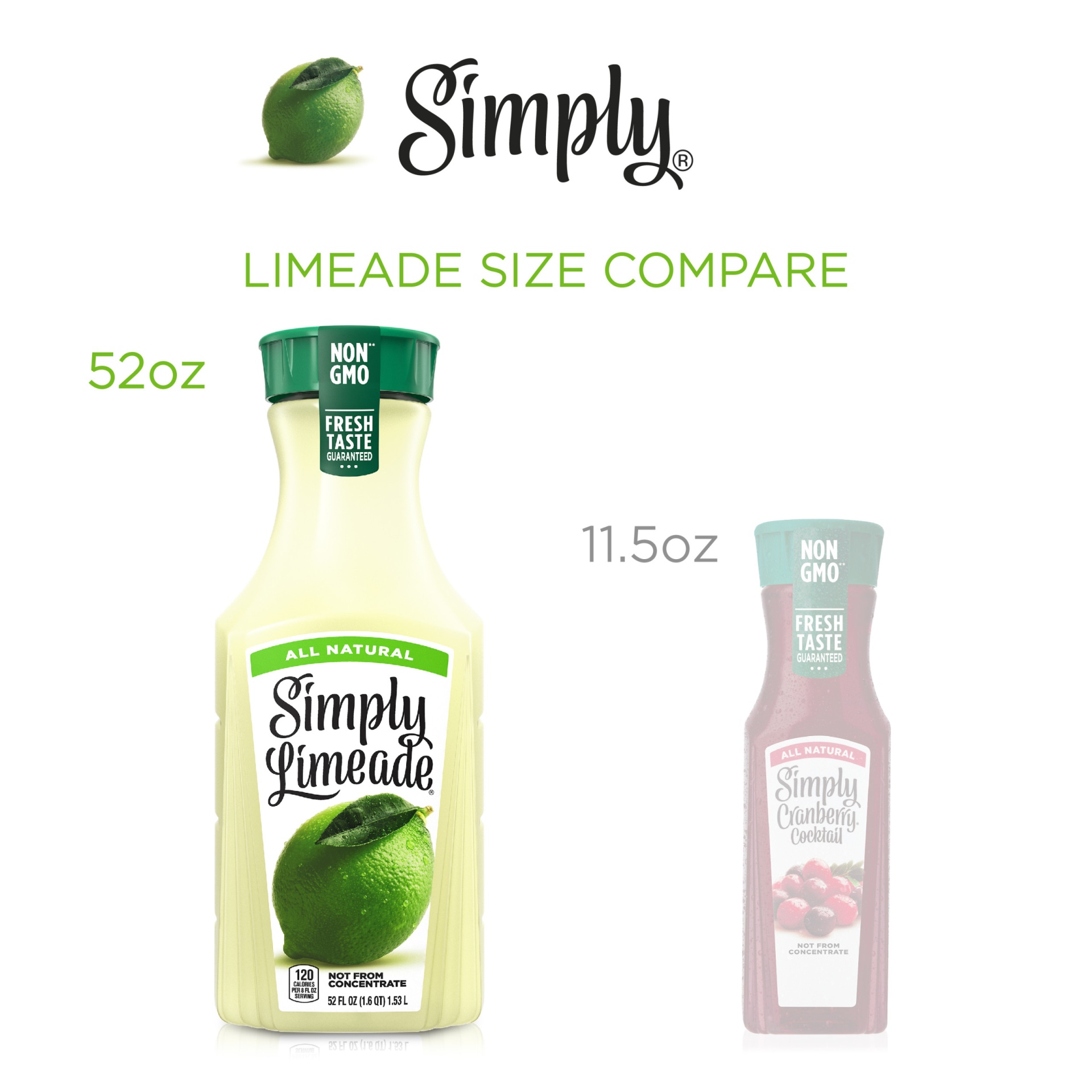 slide 11 of 12, Simply Limeade Bottle, 52 fl oz, 52 fl oz