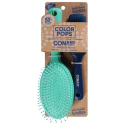 scünci Color Pops Detangler Brush Set - 2 Piece