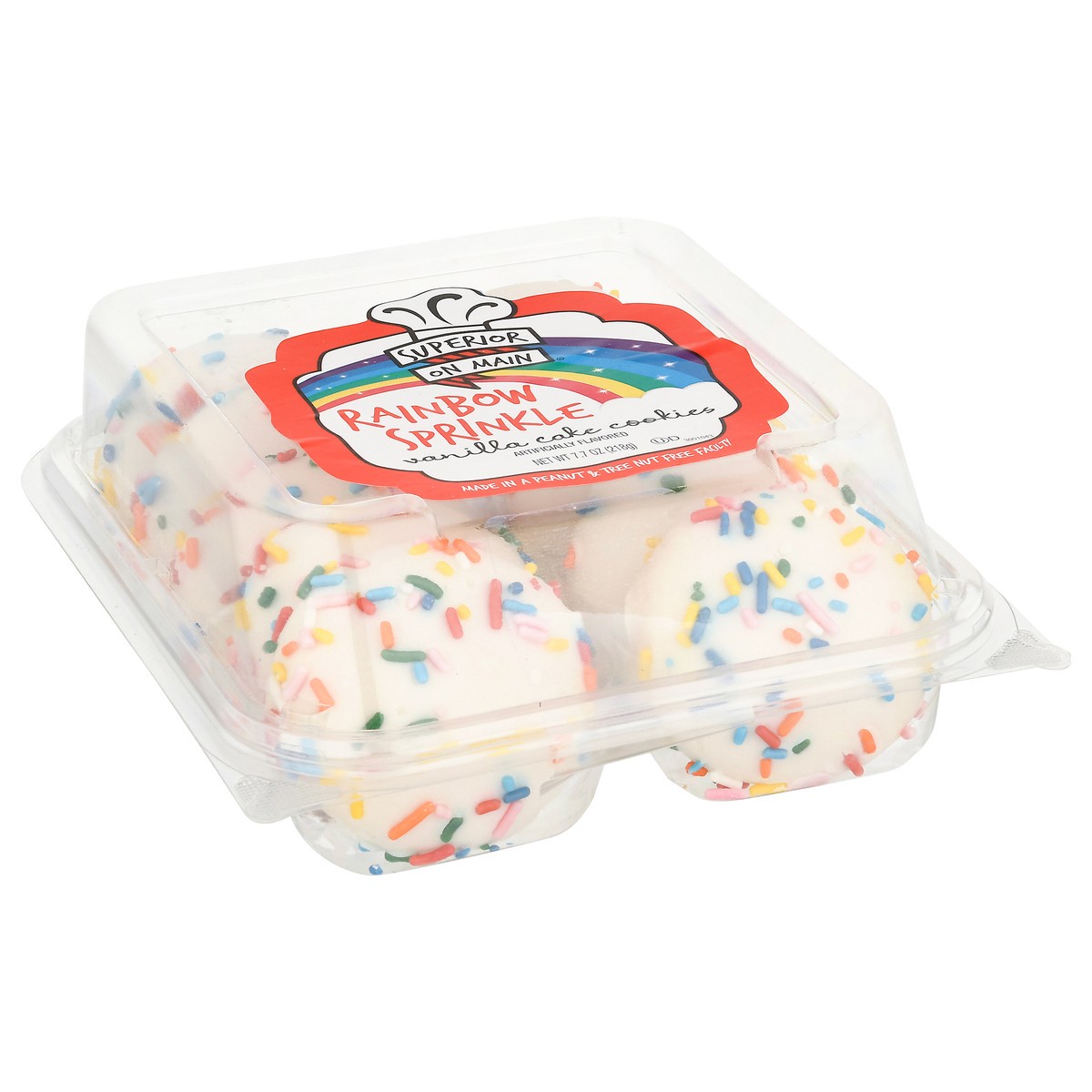 slide 11 of 14, Superior on Main Rainbow Sprinkle Vanilla Cake Cookies 7.7 oz, 7.7 oz