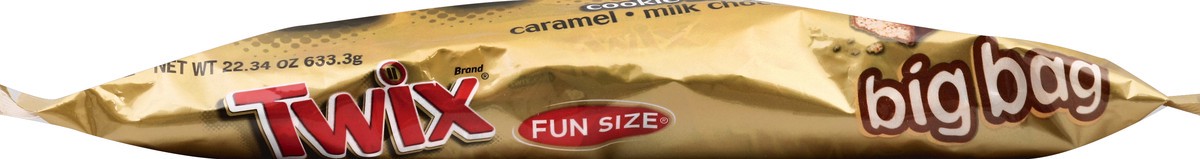 slide 3 of 6, TWIX Caramel Fun Size Chocolate Cookie Bar Candy Bag, 22.34 oz, 22.34 oz