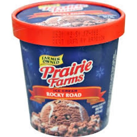 slide 1 of 1, Prairie Farms Rocky Road Ice Cream, 1 pint