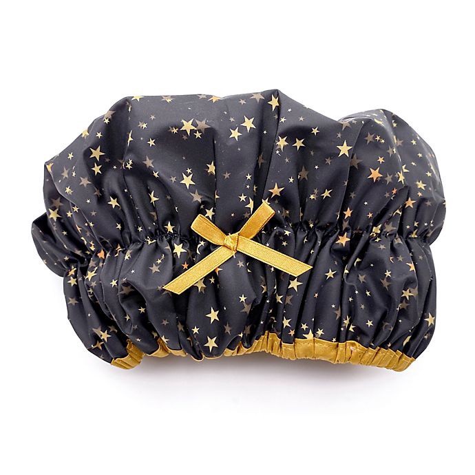 slide 1 of 5, Betty Dain Fashionista Lined Shower Cap - Star, 1 ct